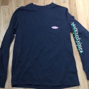 Vineyard vines long sleeve holiday shirt new L